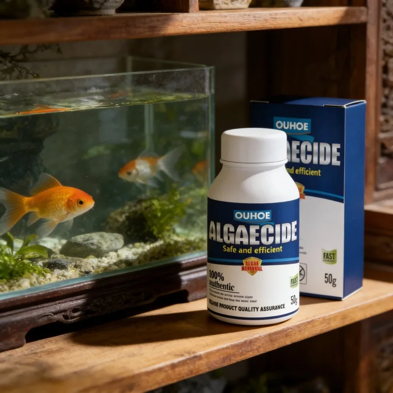Aquarium Plant Fertilizer - 50g高効率藻類駆除剤、水槽・池の藻類・苔の抑制、緑水減少、水質浄化