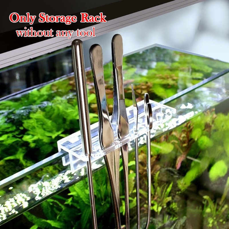 Planted Aquarium Products - 水族館の植物ツールホルダー,新しい1ピース,ピンセット用のアクリル収納ブラケット,スクレーパー,水槽洗浄ツールホルダー