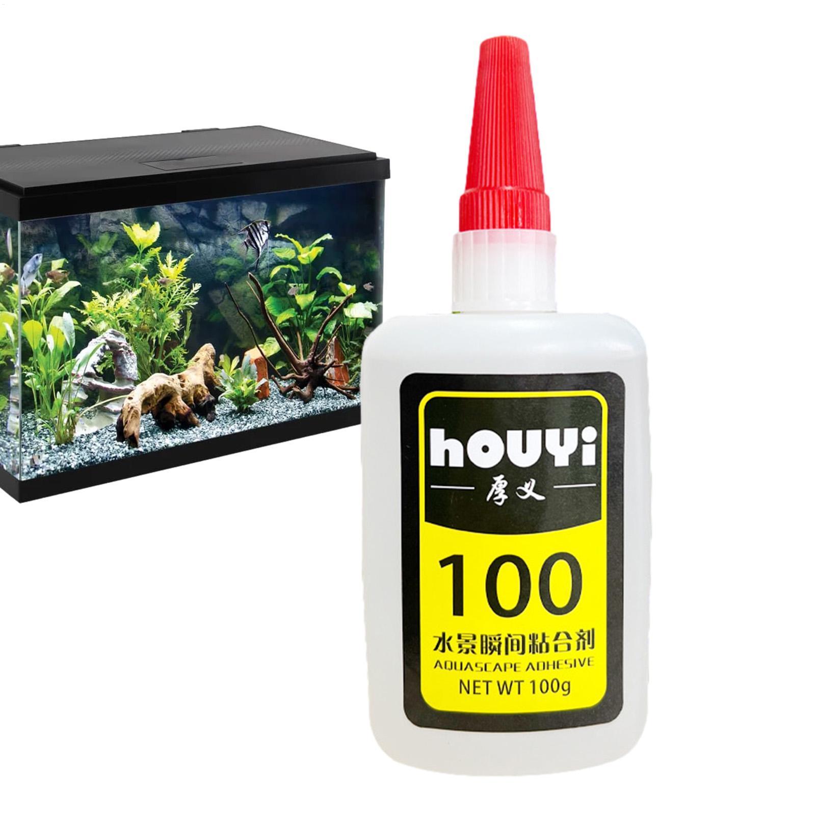Planted Aquarium Aquascape - 50/100gクリアインスタントグルー アクアスケーピング 防水水槽用接着剤 長持ちする水槽用接着剤 植物用 ランダムな蓋の色