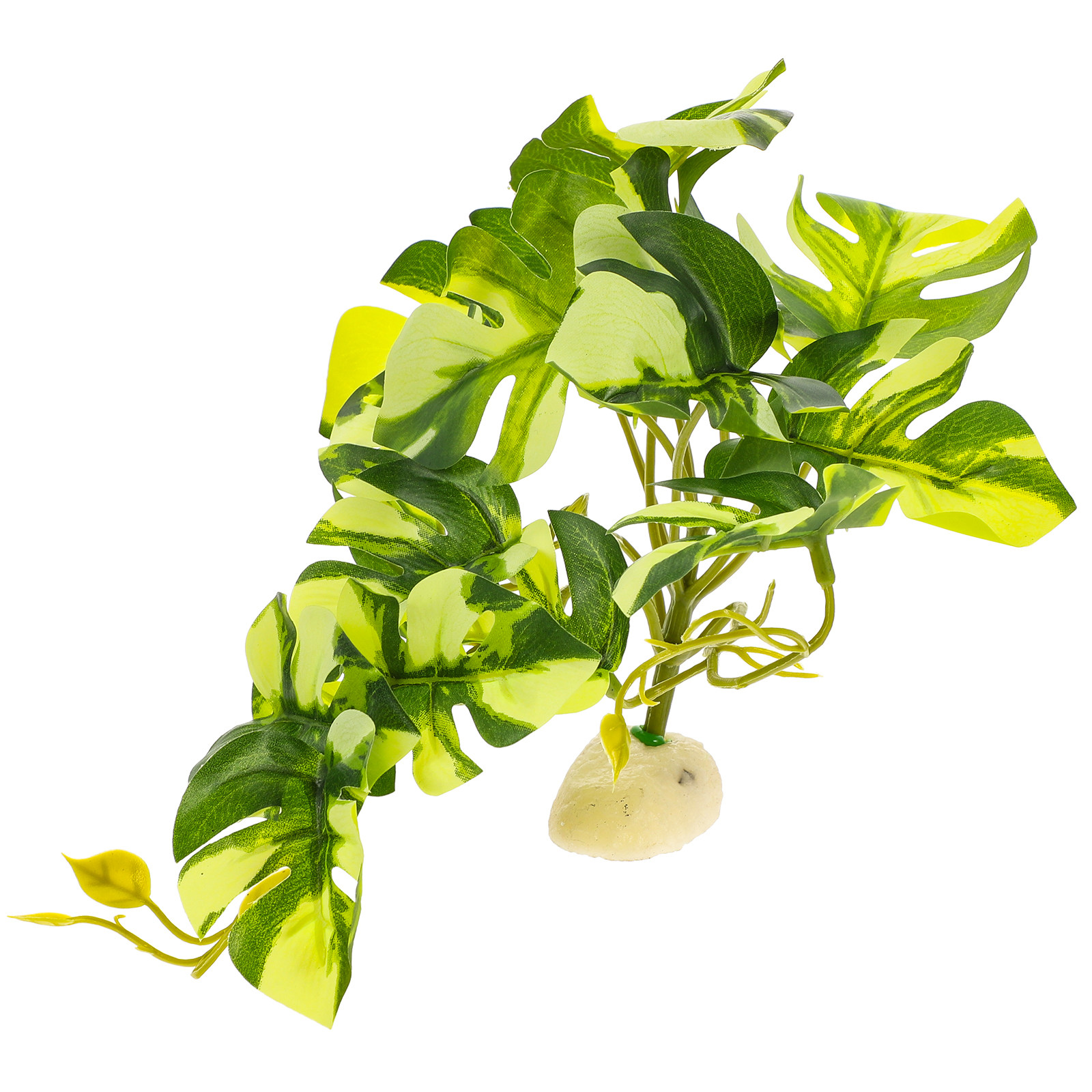 Aquarium For Planted Tank - リアルな樹脂製爬虫類テラリウム植物シミュレーション水槽装飾品、爬虫類タンクや魚用の人工装飾植物