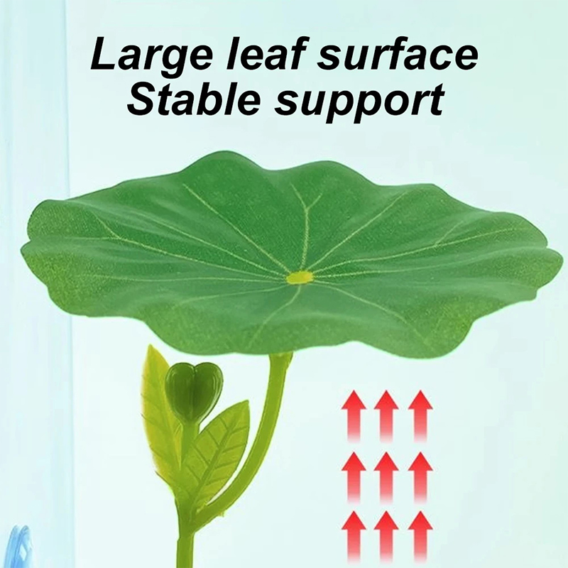 Planted Aquarium Betta - ベタ魚用ストレス軽減水槽安全装飾品1個、水槽用吸盤付きフェイク植物装飾グリーンリーフハンモック