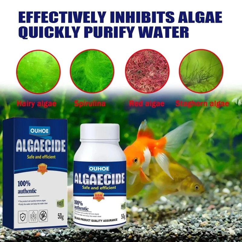 50g高効率藻類駆除剤、水槽・池の藻類・苔の抑制、緑水減少、 - Aquarium Plant Fertilizer のレビューと価格