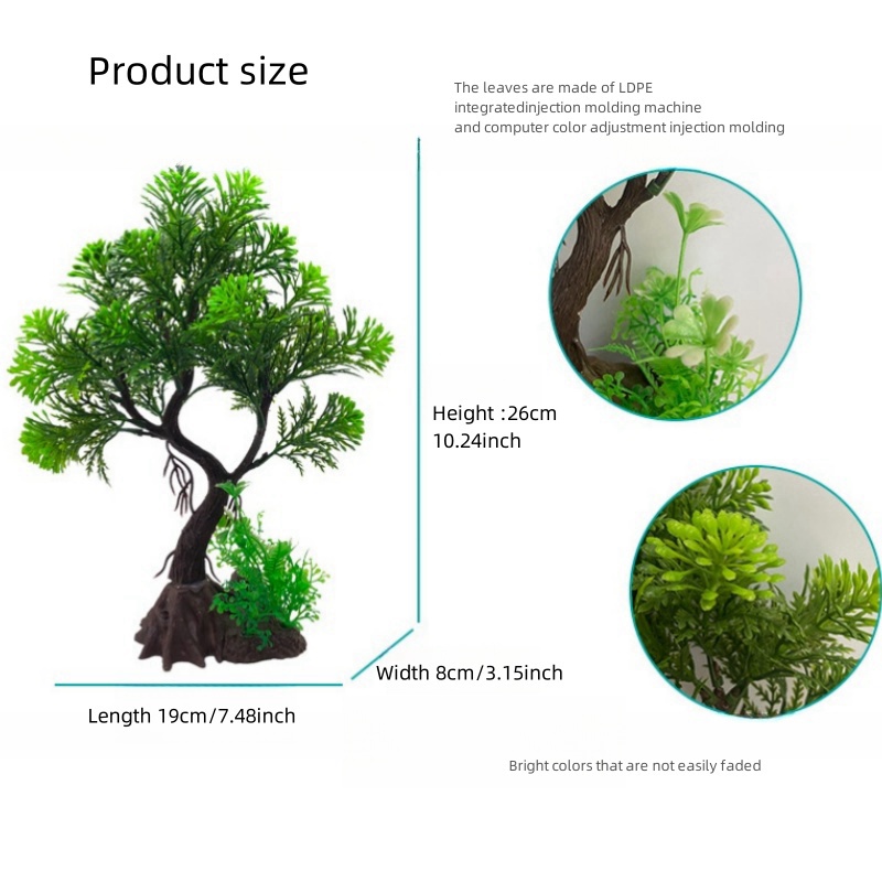 装飾的な人工植物,木,DIY,魚のタンク,イスラムの植物の草 - Aquarium Plant Nursery のレビューと価格