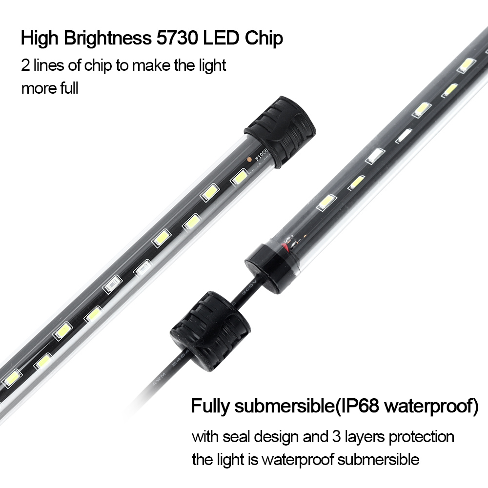 水族館ライト LED 植物成長ランプ防水水槽ライト 18-5 - Aquarium Plant Nursery のレビューと価格