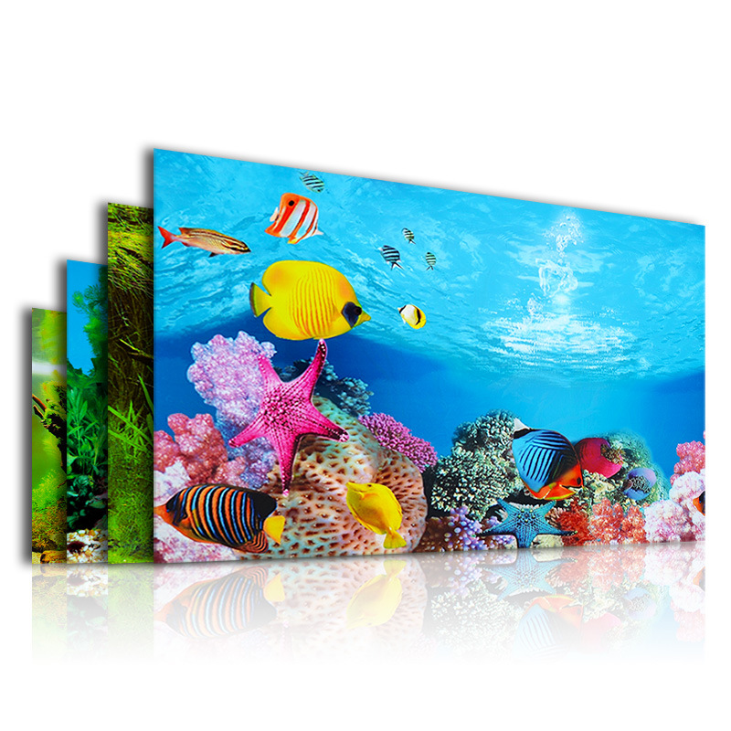 水族館用 3D 背景両面 HD 水槽風景ステッカー壁 Lan - Planted Aquarium Wallpaper のレビューと価格