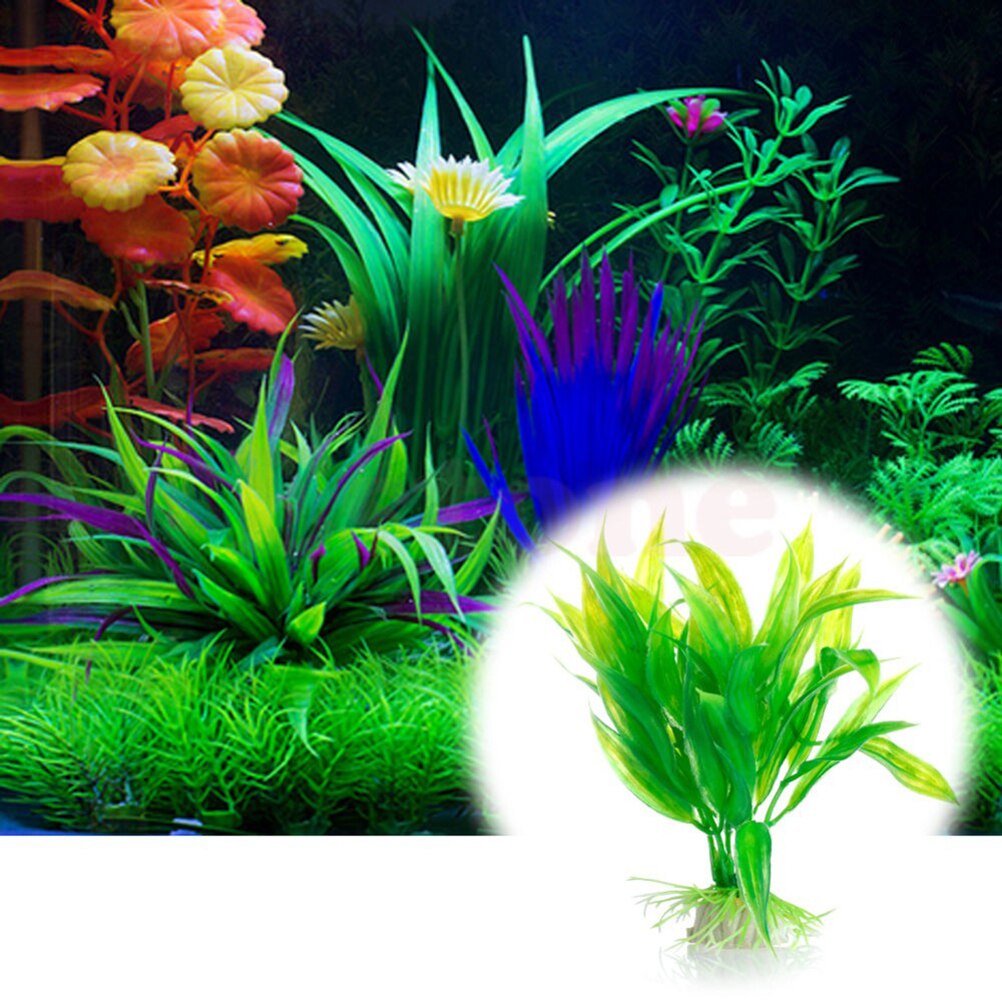 15 センチメートル人工水族館の装飾植物水雑草飾り水生植物水 - Aquarium Plant Grass のレビューと価格
