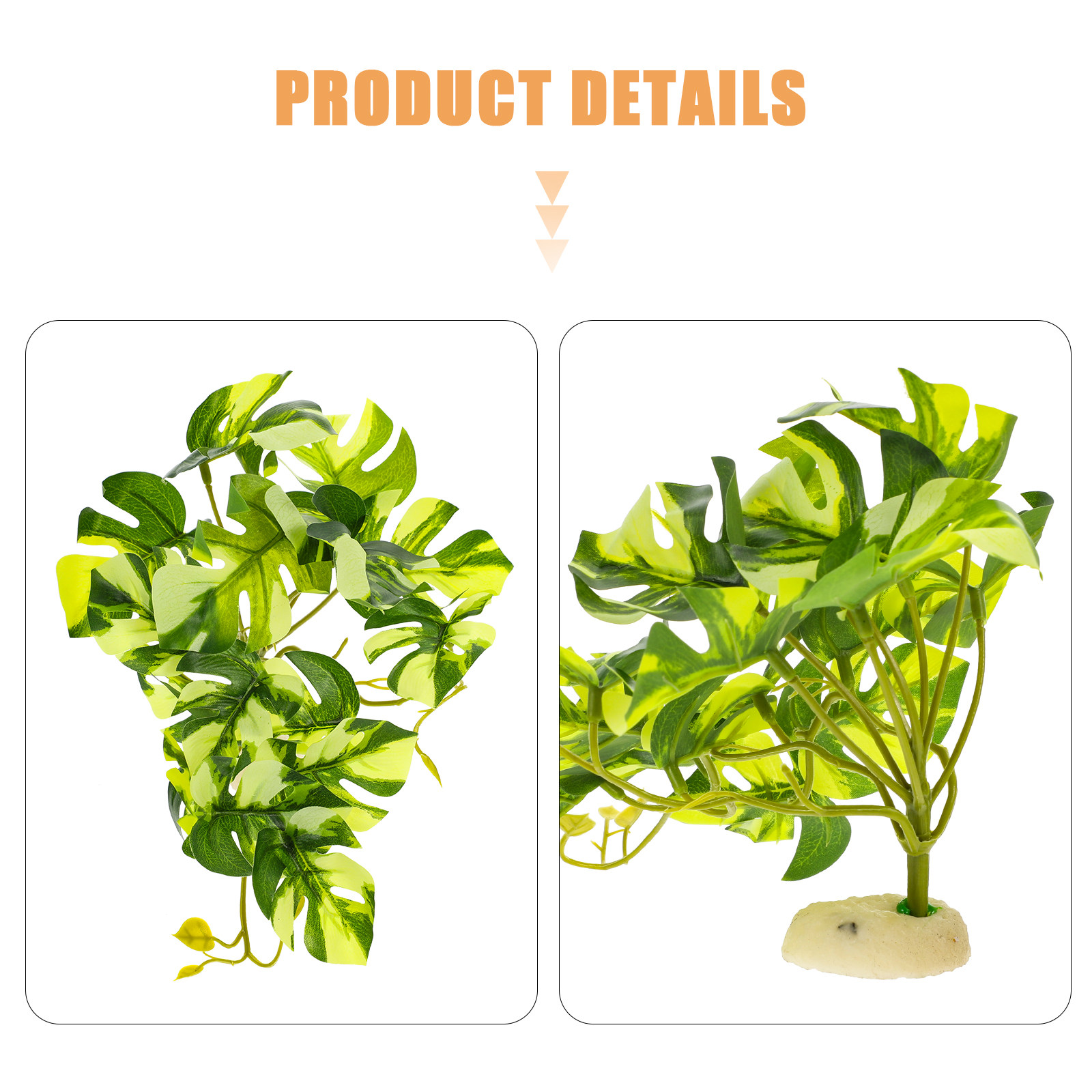 リアルな樹脂製爬虫類テラリウム植物シミュレーション水槽装飾品 - Aquarium For Planted Tank のレビューと価格