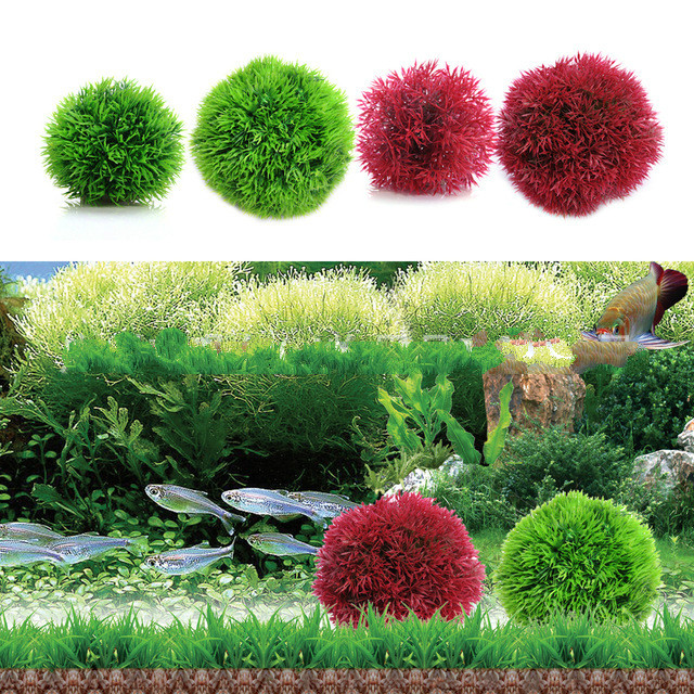 シミュレーション草ボール水族館の装飾水雑草飾り植物水槽装飾 - Aquarium Plant Grass のレビューと価格