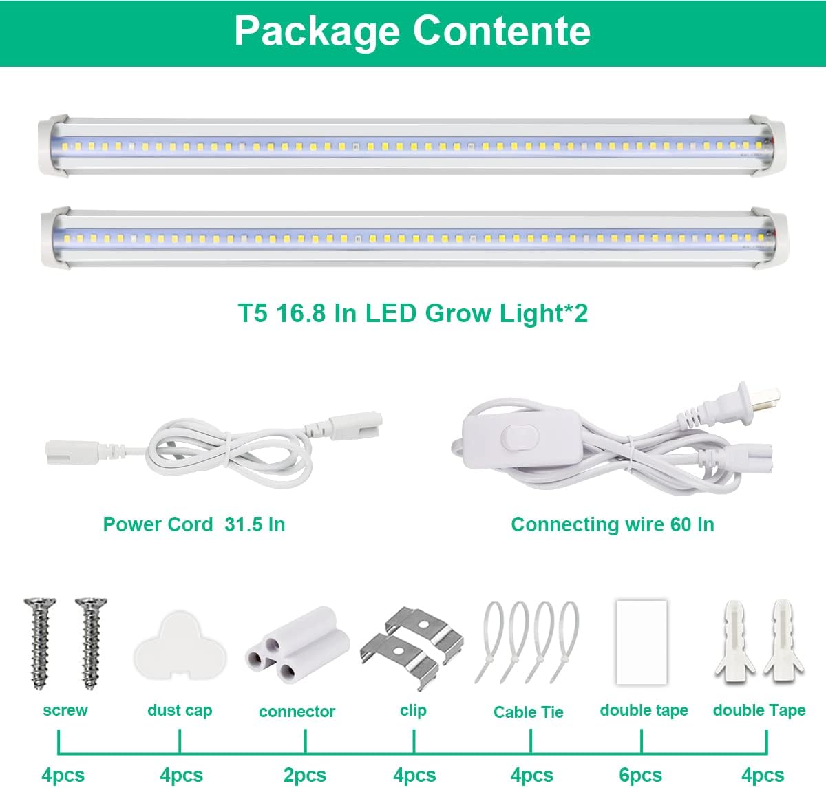 LED 成長植物ランプフルスペクトルチューブ電球 AC85- - Aquarium Plant Seeds のレビューと価格