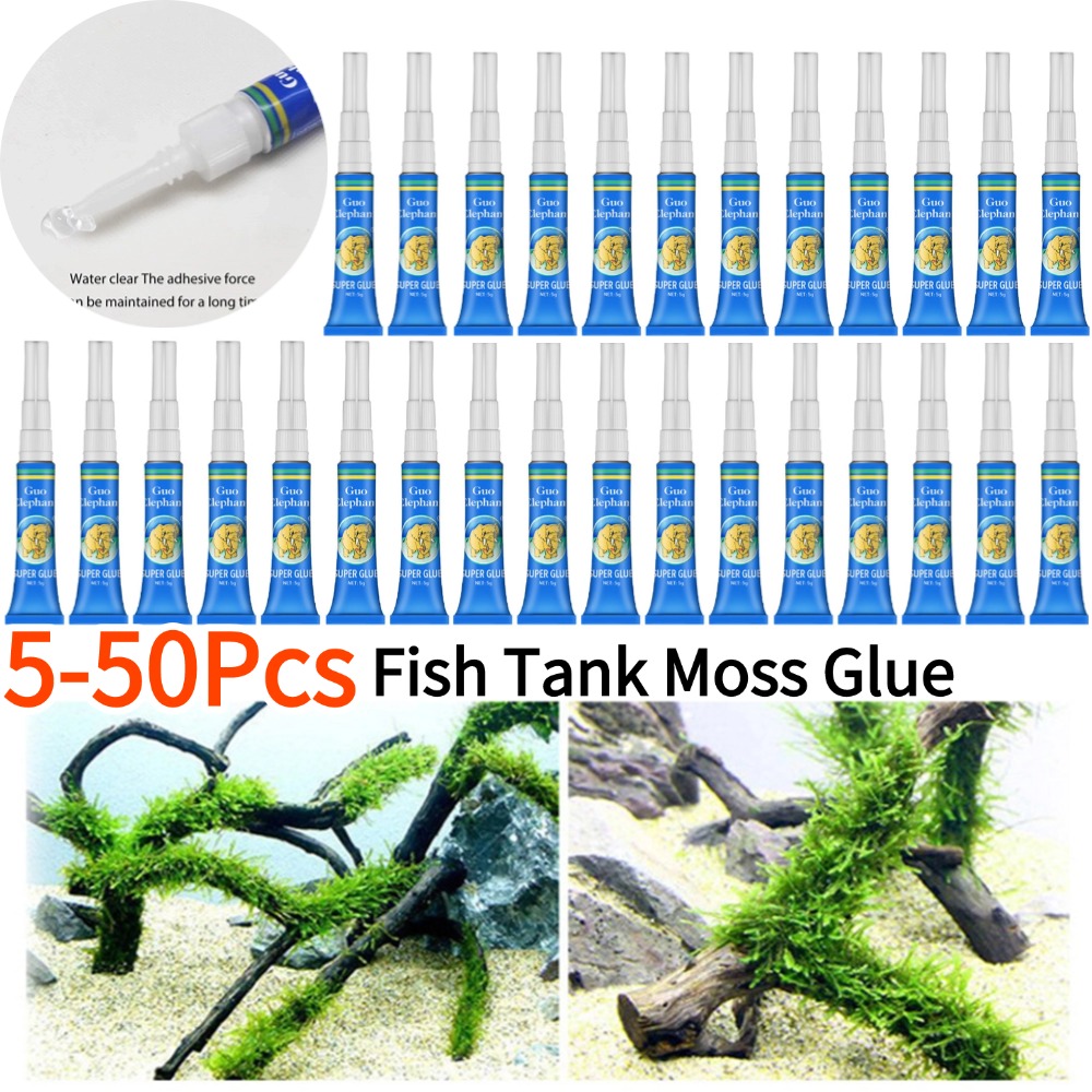 50-5 個の水槽造園苔接着剤水族館水生水草スティック固定接 - Aquarium Plant Gel のレビューと価格