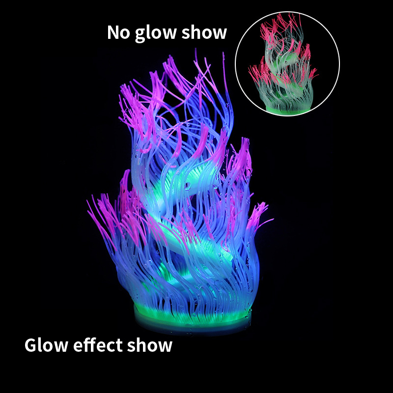 ソフトシリコーンウミクチウミズメサンゴ植物水中発光人工芝水槽 - Aquarium Plant Gel のレビューと価格
