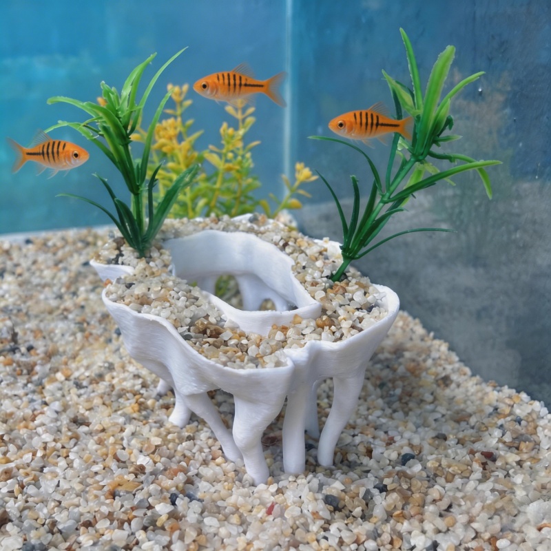 3Dプリントされた木の根の形をした水槽用植物、植木鉢も水槽の - Aquarium Plant Nursery のレビューと価格