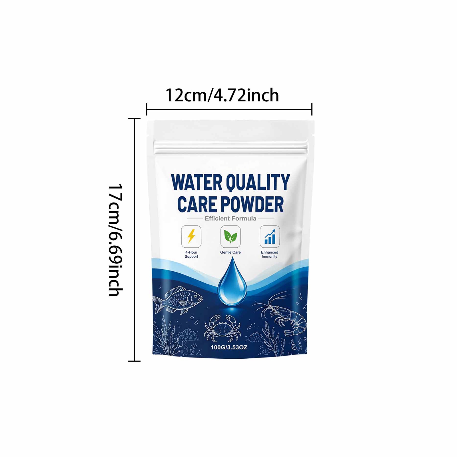 1/2/3/5 個のクリーナー水浄化粉末、濁水用、長持ちする - Aquarium Plant Fertilizer のレビューと価格