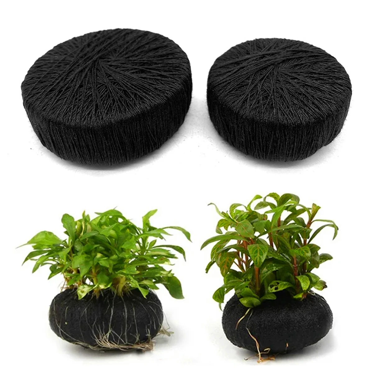 黒い水槽の装飾,水生植物の根のための水生草の植え付け,栽培, - Aquarium Plant Grass のレビューと価格